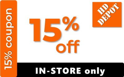 Home Depot Coupon - 15% off IN-STORE ONLY